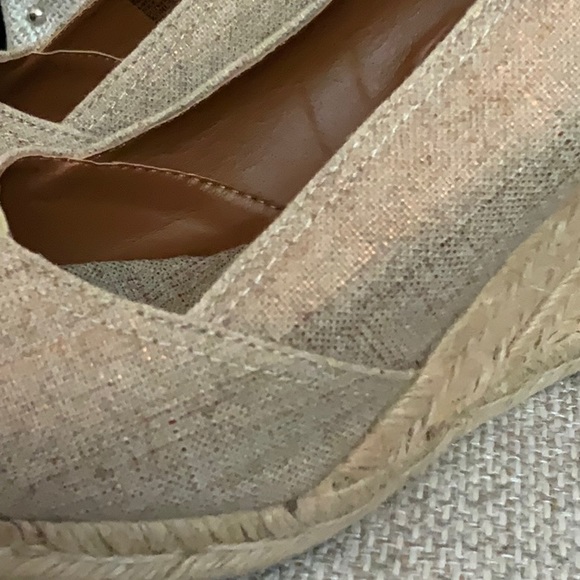 NWOT Target Sonoma Peep Toe Espadrilles in Natural 9.5M - Picture 7 of 7